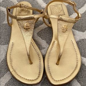 Gold Tory Burch Sandals